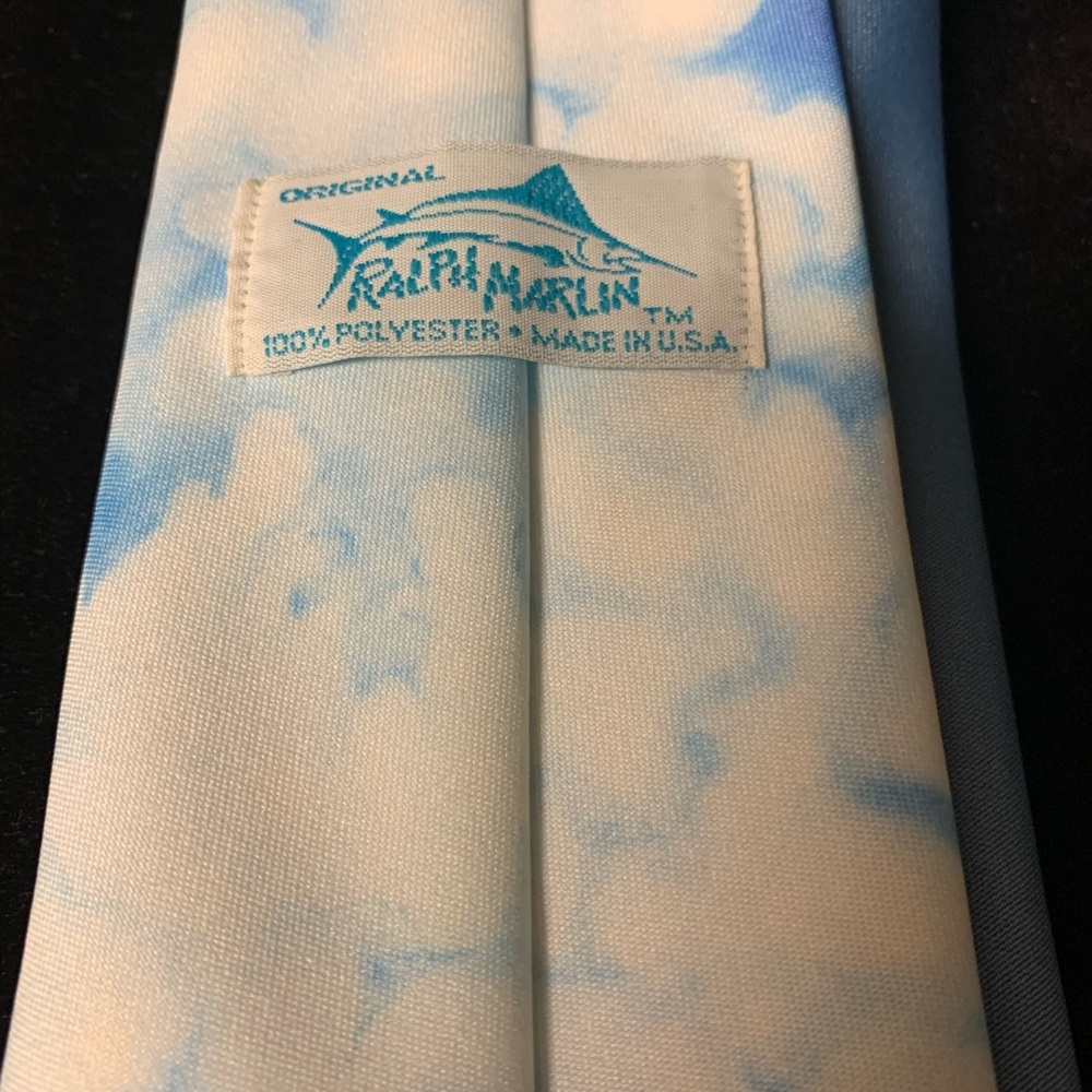 VTG Ralph Marlin P 51 Aviation Themed Tie with Airplane Design - Picture 4 of 5